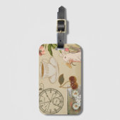 Vintage Collage Art Gepäckanhänger (Vorderseite Vertikal)