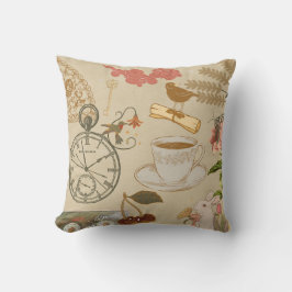 Vintage Collage Art Kissen