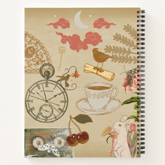 Vintage Collage Art Notizblock (Rückseite)