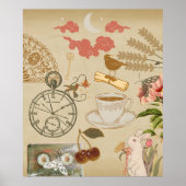 Vintage Collage Art Poster (Vorne)