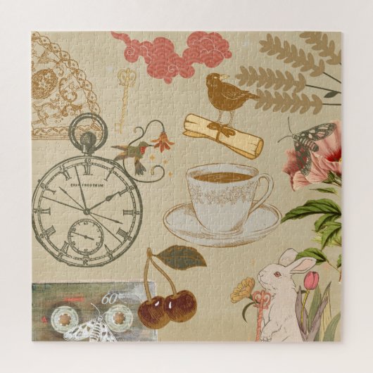 Vintage Collage Art Puzzle (Vertikal)