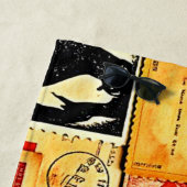 Vintage Collage Art Strandtuch (Beispiel)