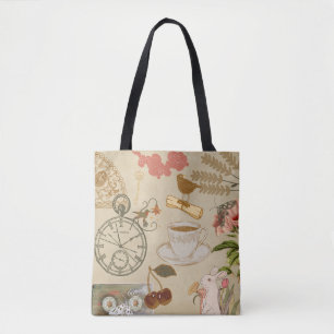 Vintage Collage Art Tasche