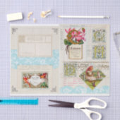 Vintage Collage-Bilder Seidenpapier (Handwerk)