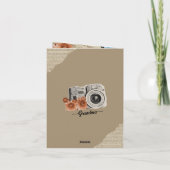 Vintage Collage Birthday Card Dankeskarte (Rückseite)