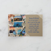Vintage Collage Birthday Card Dankeskarte (Innenseite)
