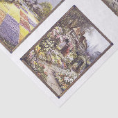 Vintage Collage Decoupage-Gartenbilder Seidenpapier (Ausschnitt)