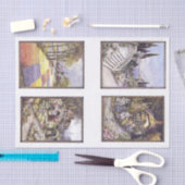 Vintage Collage Decoupage-Gartenbilder Seidenpapier (Handwerk)