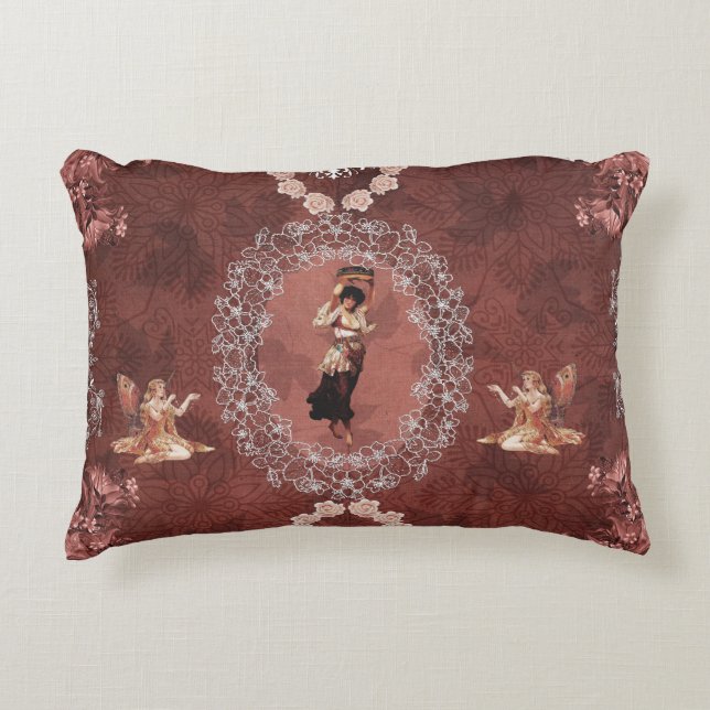 Vintage Collage Dekokissen (Vorderseite)