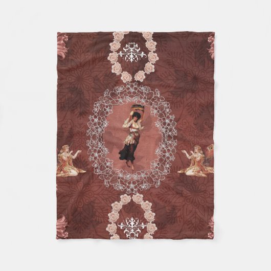 Vintage Collage Fleecedecke (Vorderseite)