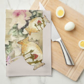 Vintage Collage Geschirrtuch (Viertel Falte)