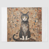 Vintage-Collage-Katze-Decoupage Seidenpapier (Vorderseite)