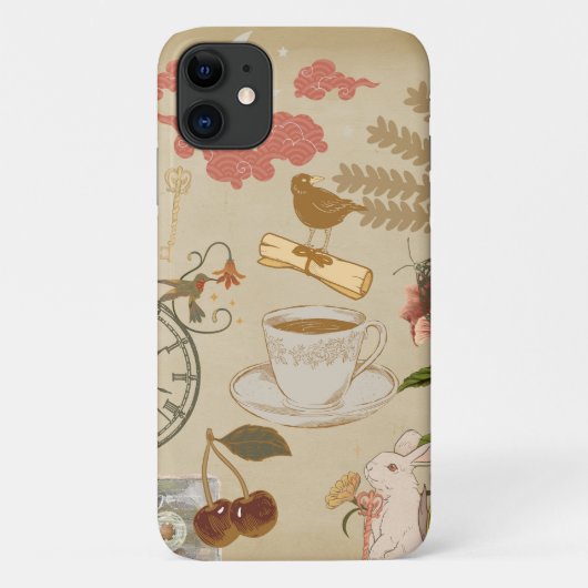 Vintage-Collage-Kunst Case-Mate iPhone Hülle (Rückseite)