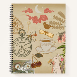 Vintage-Collage-Kunst Notizblock
