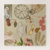 Vintage-Collage-Kunst Puzzle (Horizontal)