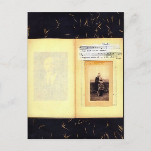 Vintage Collage Postkarte (Vorderseite)