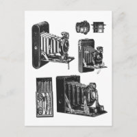 Vintage Collage Sheet Alte Kameras Kamerasysteme