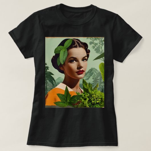 Vintage-Collage-T-Shirt T-Shirt (Design vorne)