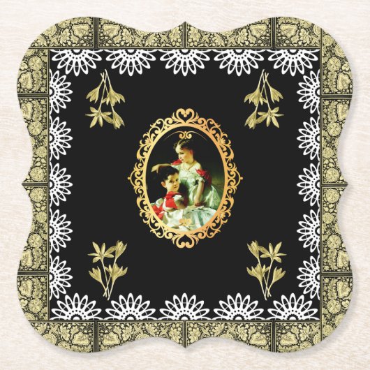vintage Collage Untersetzer (Vorderseite)