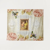 Vintage Collage Wandteppich (Vorderseite (Horizontal))