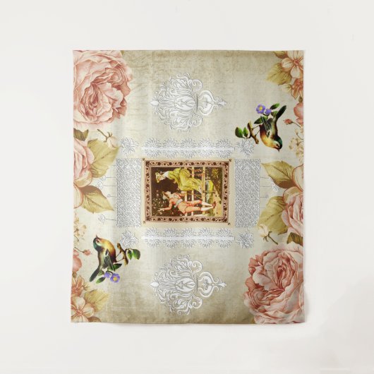 Vintage Collage Wandteppich (Vorderseite)