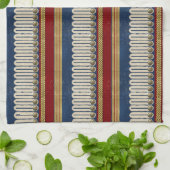 Vintage Colonial Messing und Litze ID1309 Geschirrtuch (Gefaltet)