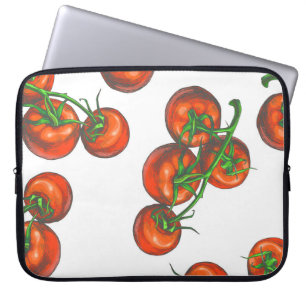 Vintage color seamless pattern with fresh vegetabl laptopschutzhülle