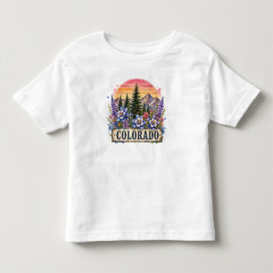 Vintage Colorado Berge PNG Grafikdesign Kleinkind T-shirt