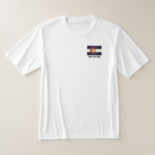 Vintage Colorado-Flagge Dry-Tech-Lauf-T-Shirt T-Shirt