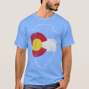 Vintage-Colorado-Flaggen-Pfeilspitze T-Shirt