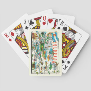 Vintage Colorado Karte Spielkarten