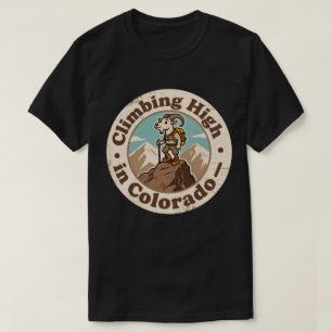 Vintage Colorado Kletternd Hochgebirgsziege T-Shirt
