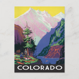 Vintage Colorado-Szene Postkarte