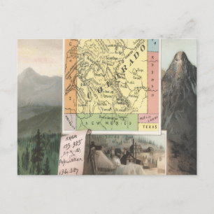 Vintage Colorado USA Postkarte