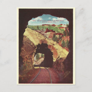 Vintage Colorado Zugtunnel Postkarte