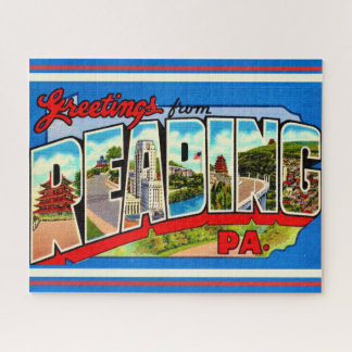 Vintage Colorful 16x20  Reading PA Puzzle