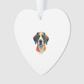 Vintage Colorful Dog Portrait Pop Art Style Pet Il Ornament (Vorderseite)