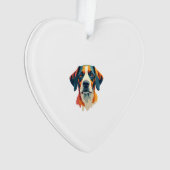 Vintage Colorful Dog Portrait Pop Art Style Pet Il Ornament (Vorderseite)