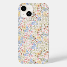 Vintage Colorful Flower iPhone 14 Phone Case 