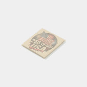 Vintage Colors American Flag 250 Years USA  Post-it Klebezettel (angewinkelt)