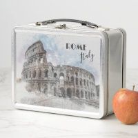 Vintage Colosseum Metal Lunch Box - Rom Italien