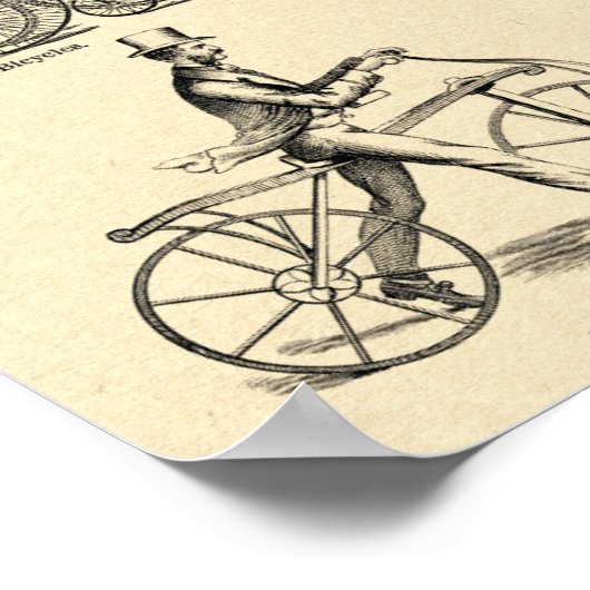 Vintage Columbia Bicycle Ad Poster (Ecke)