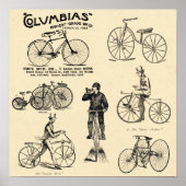Vintage Columbia Bicycle Ad Poster (Vorne)