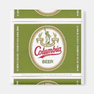 "Vintage-Columbia-Bieretikett" Magnet