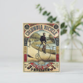 Vintage Columbia-Fahrradwerbung Postkarte (Stehend Vorderseite)