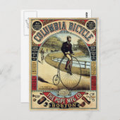 Vintage Columbia-Fahrradwerbung Postkarte (Vorne/Hinten)
