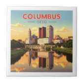 Vintage Columbus Ohio Fliese (Vorderseite)