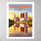 Vintage Columbus Ohio Poster (Vorne)