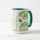 Vintage Combinaisons Ornementales Custom Tasse (VorderseiteRechts)