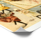 Vintage Comedy-Show-Werbeplakat Poster (Ecke)